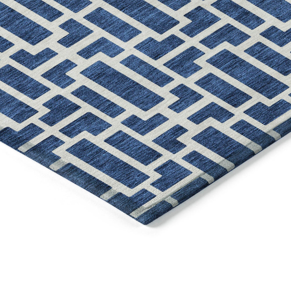 Addison Rugs Chantille ACN916 Navy 10' x 14' Indoor/Outdoor Machine Washable - Diamond Home USA