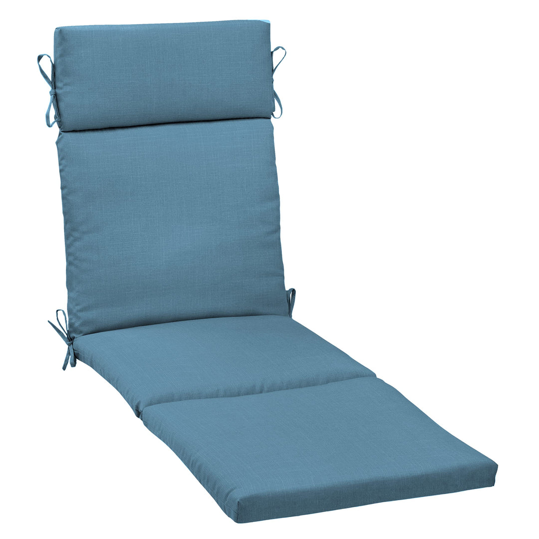 Arden Selections Outdoor Chaise Cushion 1 x 7 Water Repellent Fade Resistant 1 Count - French Blue Texture