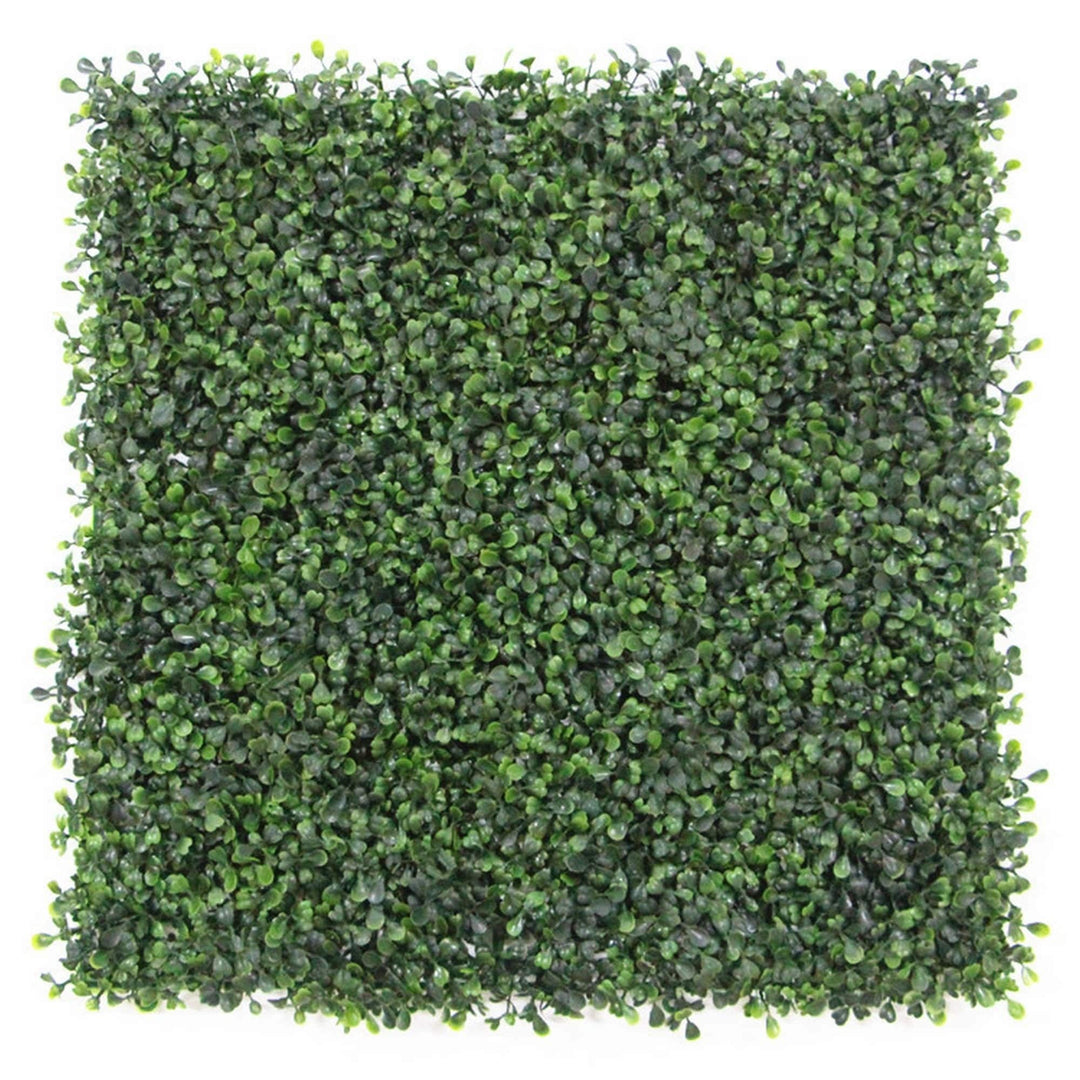 Artificial Boxwood Hedge Greenery Panels 20"x20"/pc - 12pc Green Modern