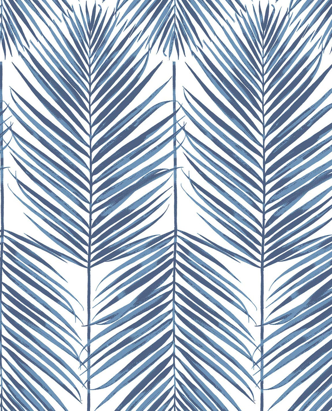 NextWall Paradise Palm Coastal Peel and Stick Wallpaper 20.5 in. W x 18 ft. L - Coastal Blue