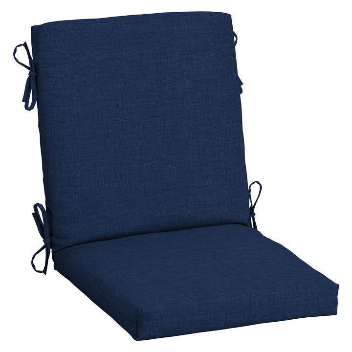 Arden Selections Outdoor Midback Chair Cushion 18 x 16.5 Rain-Proof Fade 36.5 in L x 18 in W x 3.5 in H - Sapphire Blue Leala