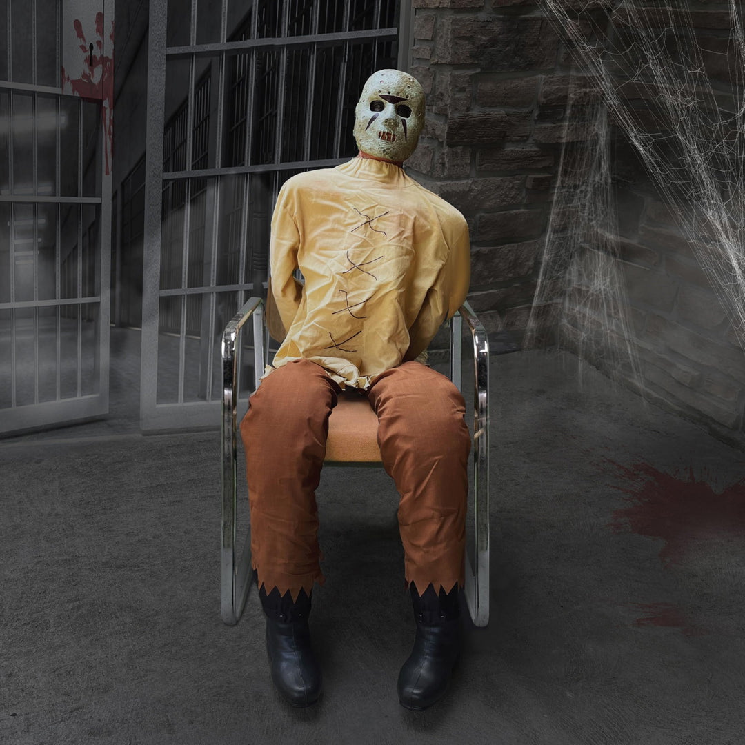 Haunted Hill Farm Motion-Activated Thrashing Prisoner by Tekky Sitting Halloween