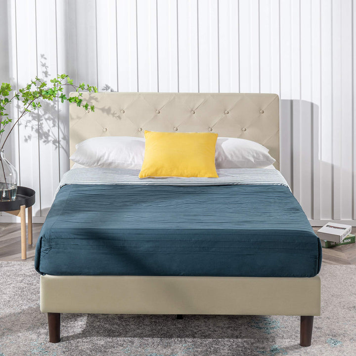 ZINU halini Upholstered Platform Bed Frame / Mattress Foundation / Wood lat