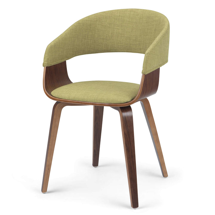 SIMPLIHOME Lowell 17 Inch Mid Century Modern Bentwood Dining Chair in Acid Green