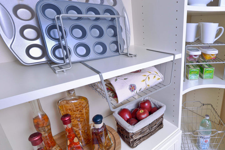 Organized Living Under-Shelf Basket - Nickel