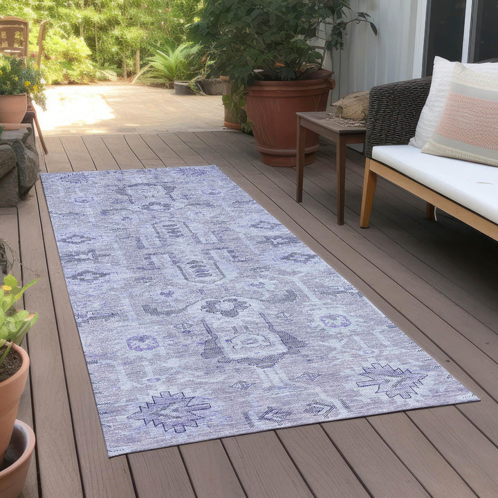 Machine Washable Indoor/ Outdoor Chantille Traditional Boho Rug