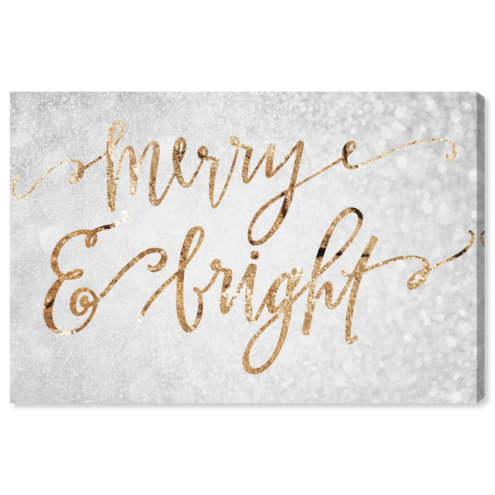 Wynwood Studio Holiday and Seasonal Wall Art Canvas Prints 'Merry & Bright' 36 x 24