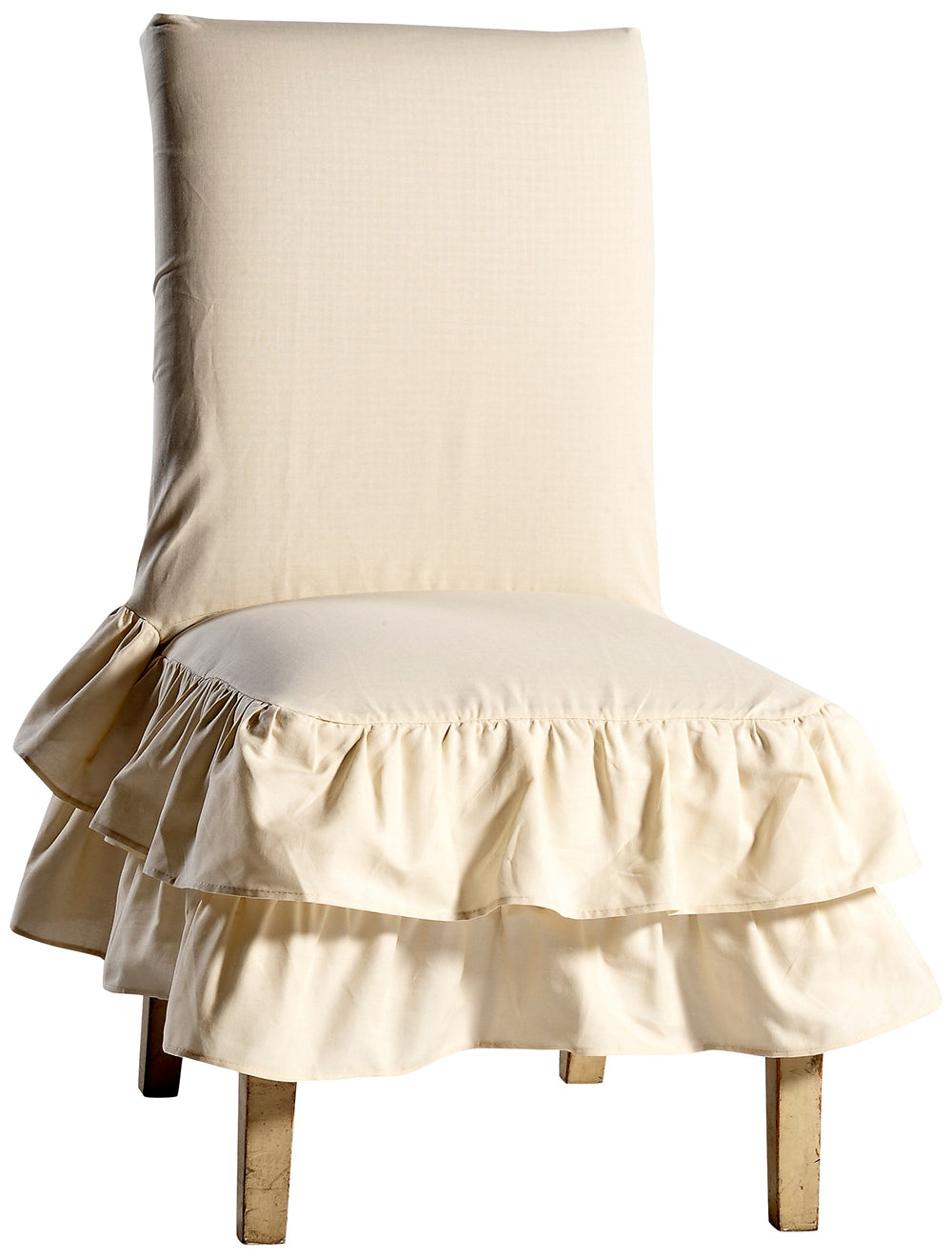 Classic Slipcovers Cotton Duck 2 Tier Dining Chair Natural