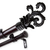 InStyleDesign Exult 1 inch Diameter Adjustable Double Curtain Rod