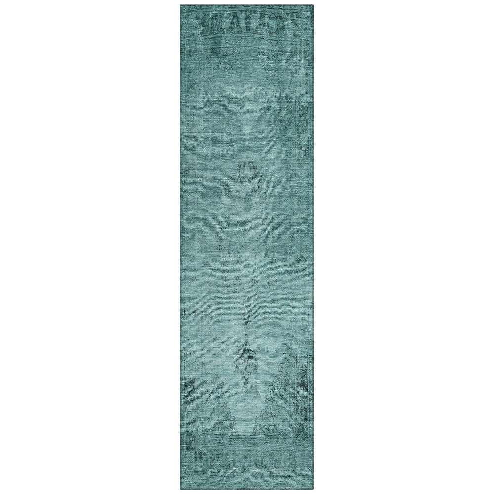 Addison Rugs Chantille ACN658 Teal 2'3" x 7'6" Indoor Outdoor Hallway Runner Rug Teal - 2'3" x 7'6"