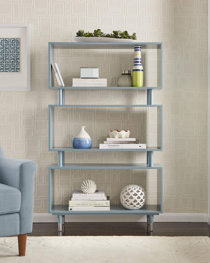 Target Marketing Systems Margo 3 Tier Bookshelf for Home Office Study Room Antique