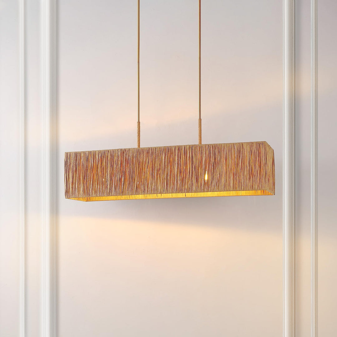 Lighting Extendable 40 in. W X 12 D 18-48 H Beige Gold Modern Contemporary