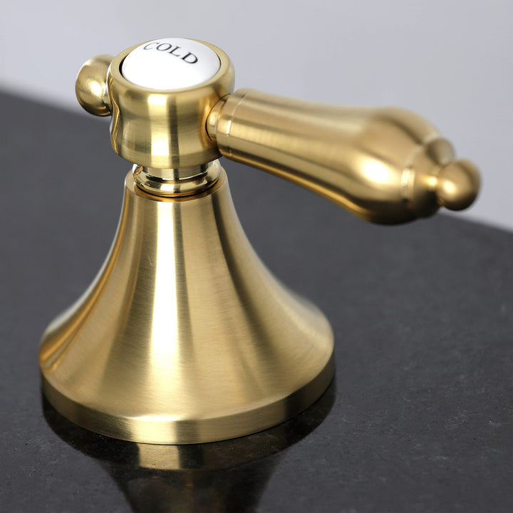 Kingston Brass KC7067BAL Heirloom 8 in. Widespread Bathroom Faucet Brushed Brass