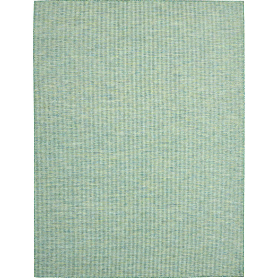 Nourison Positano Indoor/Outdoor Blue/Green 10' x 14' Area Rug Easy Cleaning Non 10' x 14' - Blue/Green