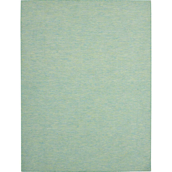 Nourison Positano Indoor/Outdoor Blue/Green 10' x 14' Area Rug Easy Cleaning Non 10' x 14' - Blue/Green