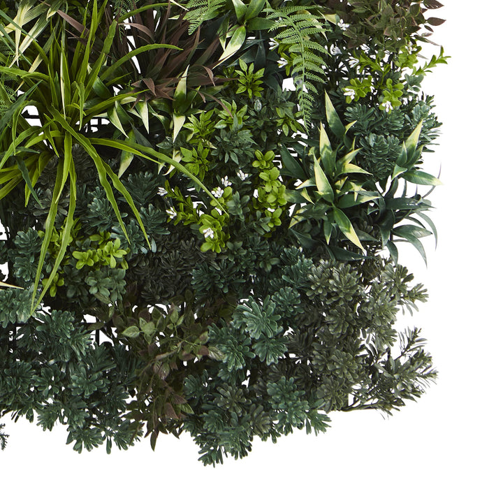 Nearly Natural 3ft. x 3ft. Greens & Fern Artificial Living Wall UV Resist