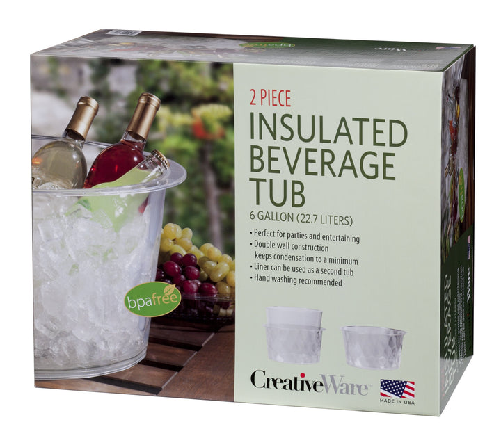 CreativeWare 6-Gallon Insulated Tub