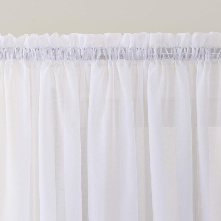 No. 918 Emily Voile Sheer Rod Pocket Door Curtain Panel, Single Panel