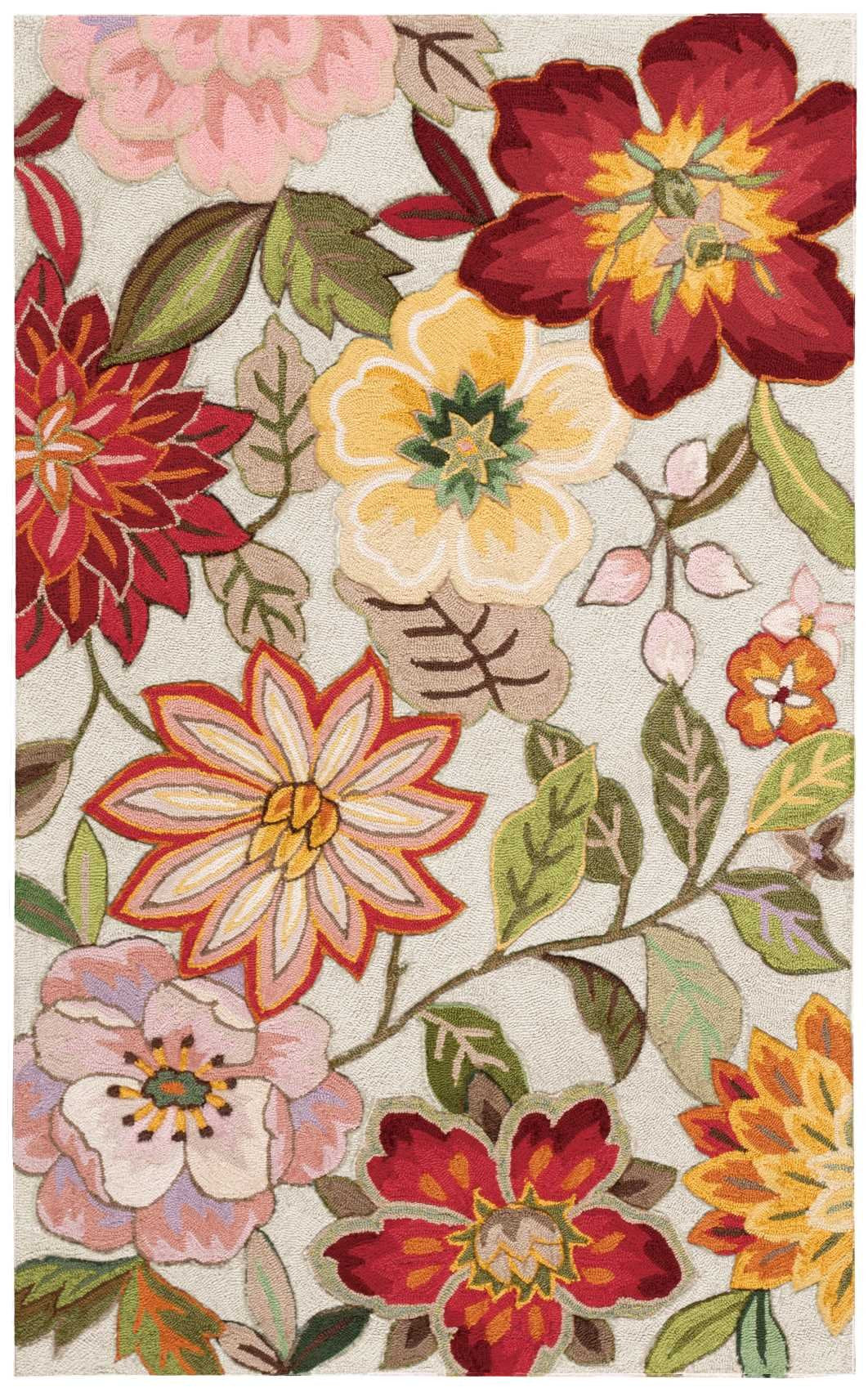 Nourison Fantasy Area-Rug Modern Floral Bed Room Living Room