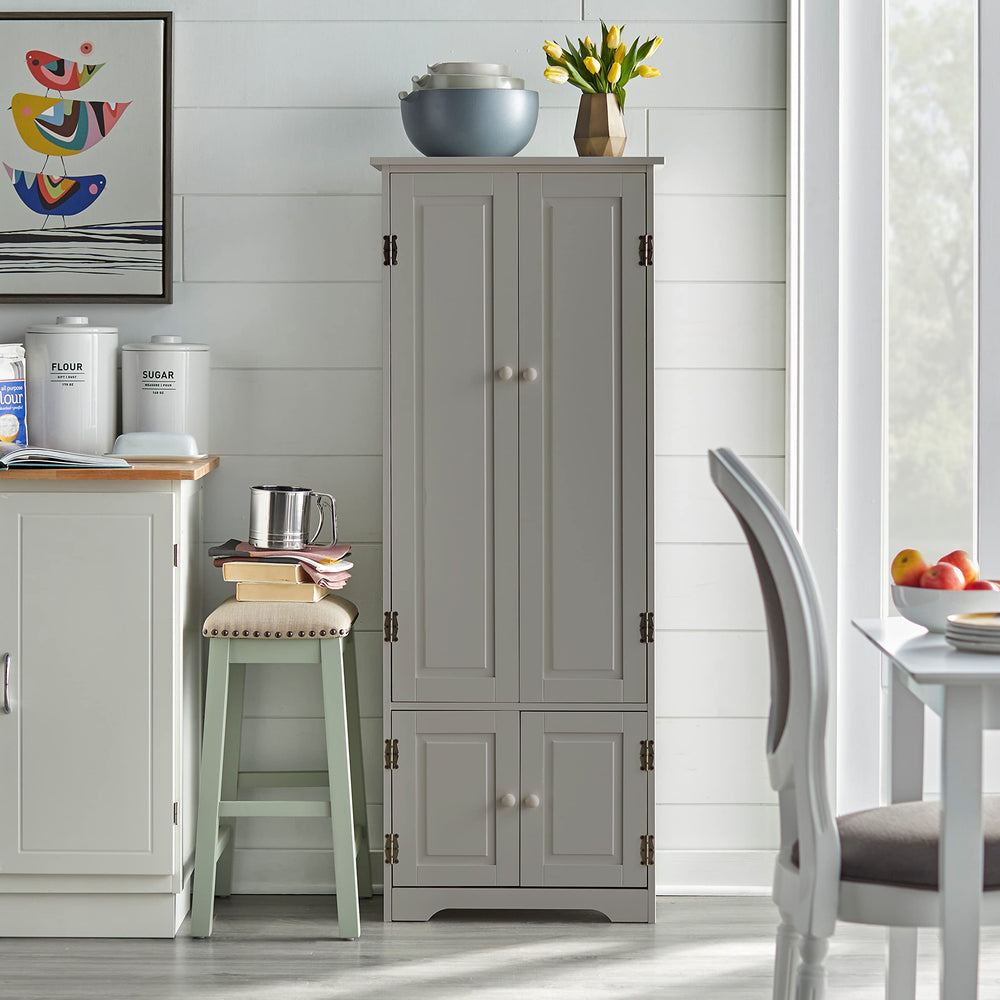 Simple Living Aston Modern Farmhouse Extra-Tall Cabinet Antique