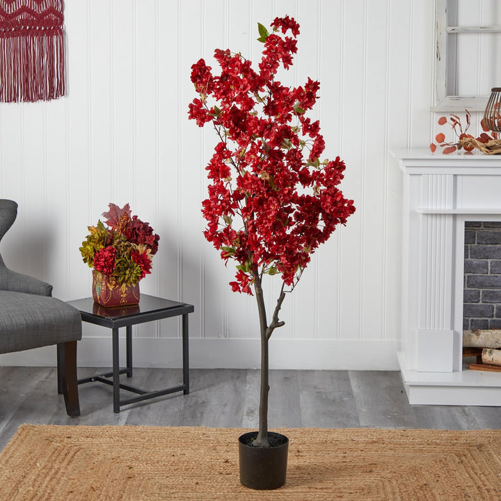 5' Cherry Blossom Artificial Tree Black - Diamond Home USA