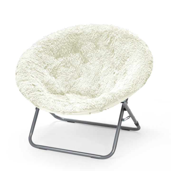 Urban Lifestyle Oversized Mongolian Faux Fur Saucer Chair