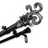 InStyleDesign Exult 1 inch Diameter Adjustable Double Curtain Rod