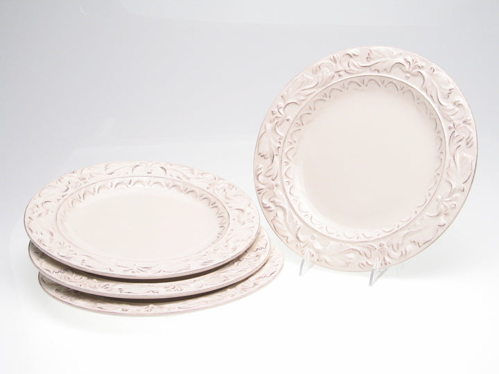 Certified International 14901 Firenze Ivory 11.5" Dinner Plates Set of 4 White