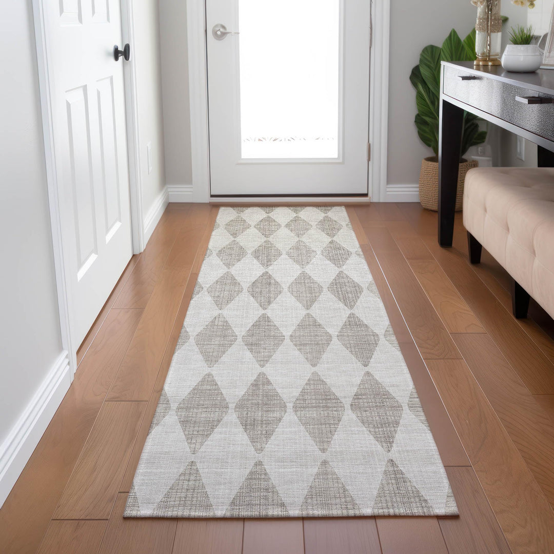 Machine Washable Indoor/ Outdoor Chantille Argyle Rug