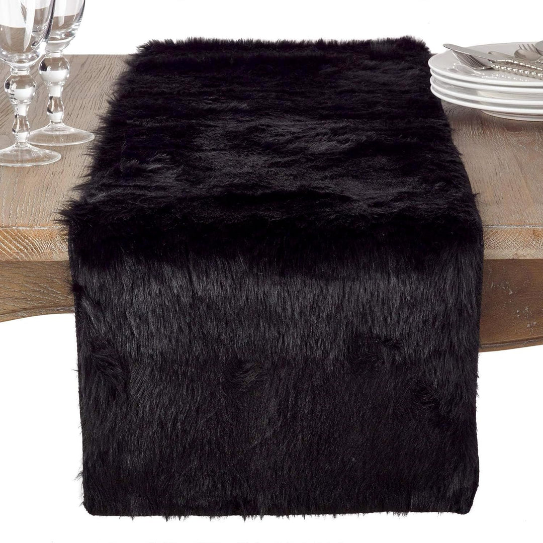 Juneau Collection Faux Fur Table Runner