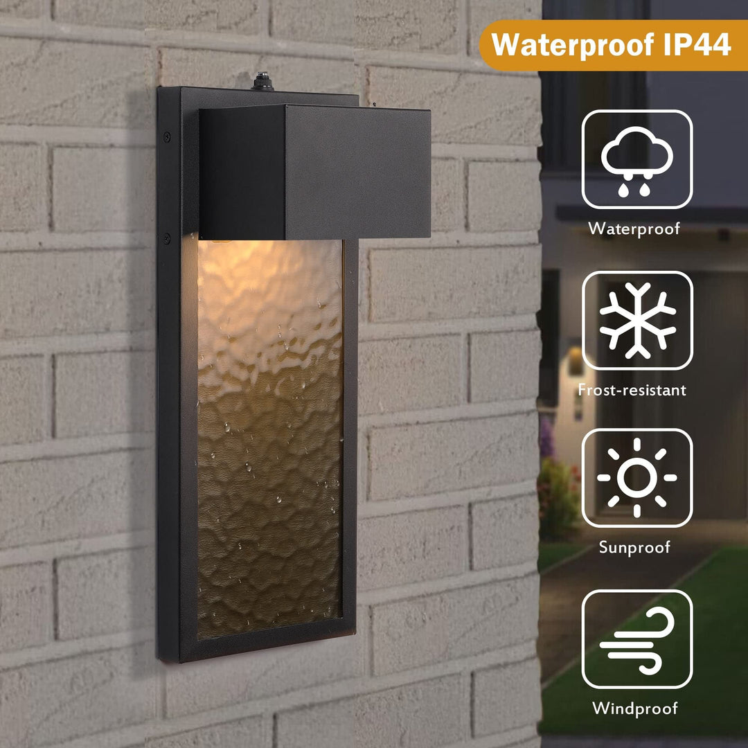 1-light Bronze Outdoor Integrated Led Wall Sconce Black Bohemian Eclectic - Diamond Home USA