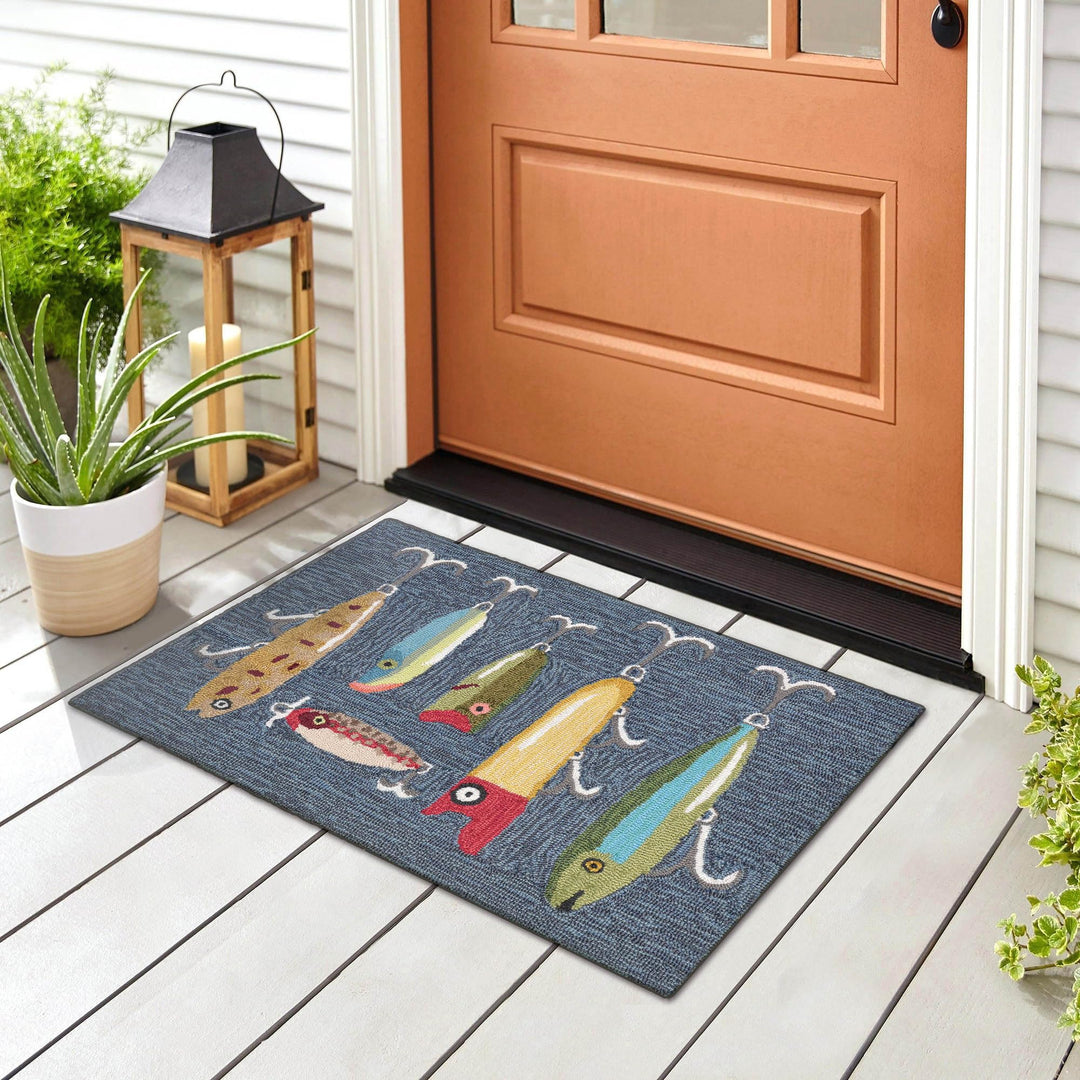 Liora Manne Frontporch Indoor/Outdoor Rug 1'8" x 2' 6" Playing Hooky