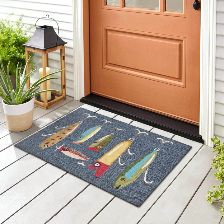 Liora Manne Frontporch Indoor/Outdoor Rug 1'8" x 2' 6" Playing Hooky