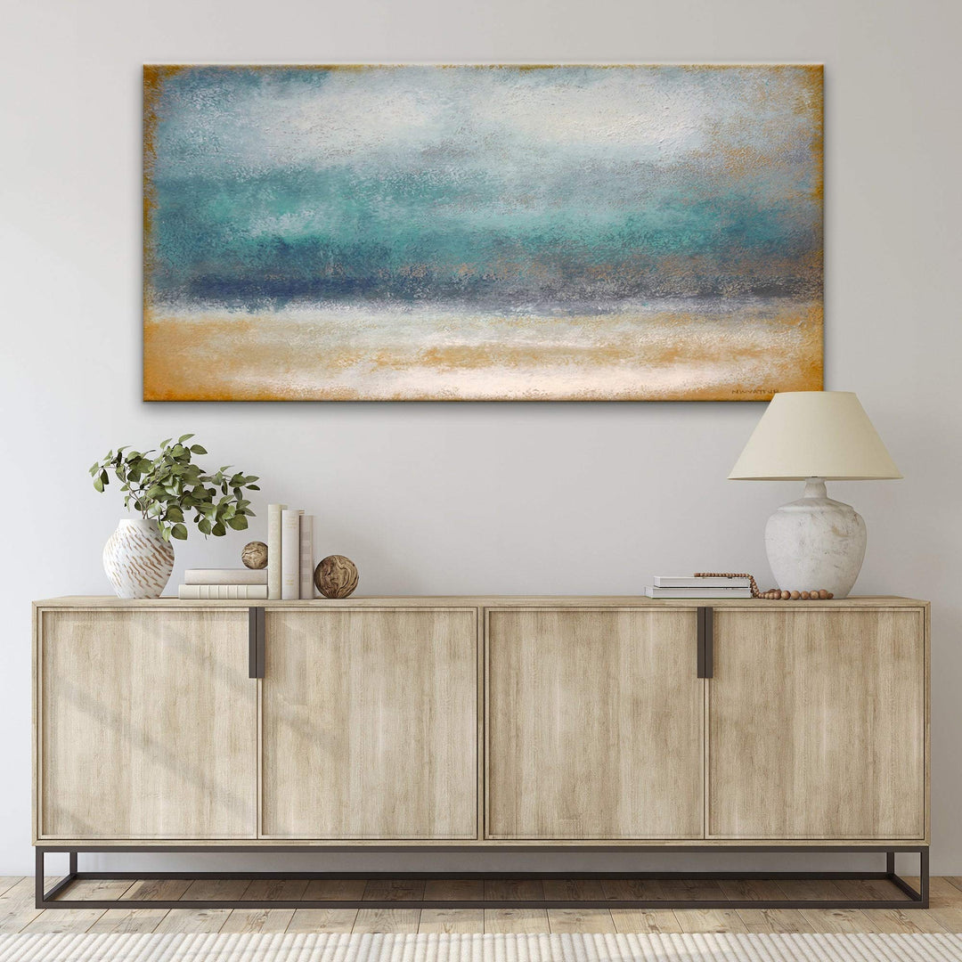 Ready2HangArt 'Tempest' Abstract Wrapped Canvas Wall Art by Norman Wyatt Jr. 48" W x 24" H