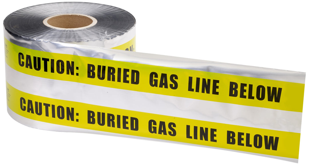 Mutual 17774 Polyethylene Underground Gas Line Detectable Marking Tape 1000'