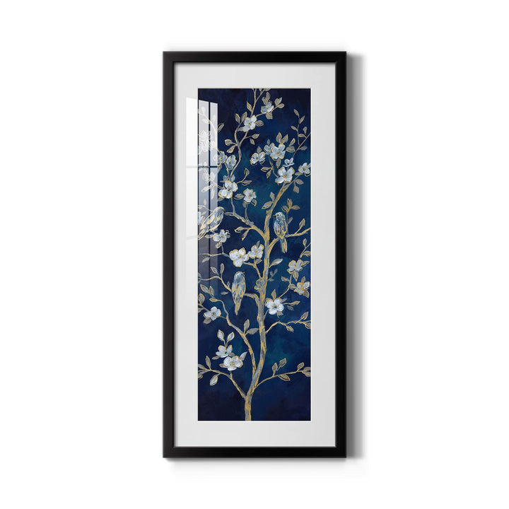 Indigo Spring Gallery Framed Print Mid-Century Modern Contemporary Rectangle