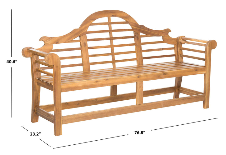 Safavieh Patio Collection Felicity Adirondack Acacia Wood Bench