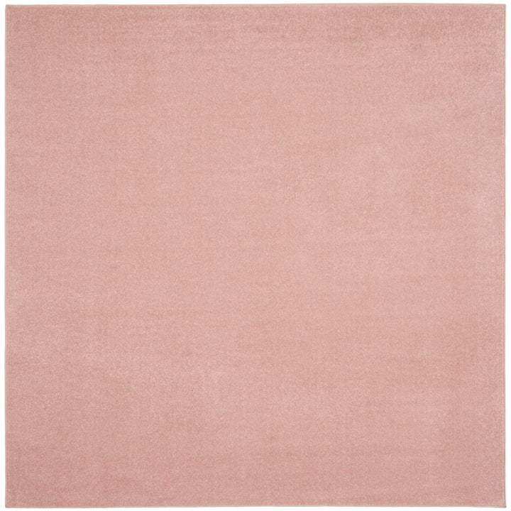 Nourison Essentials Indoor/Outdoor Pink 7' x quare Area Rug Easy Cleaning Non 7' Square - Pink