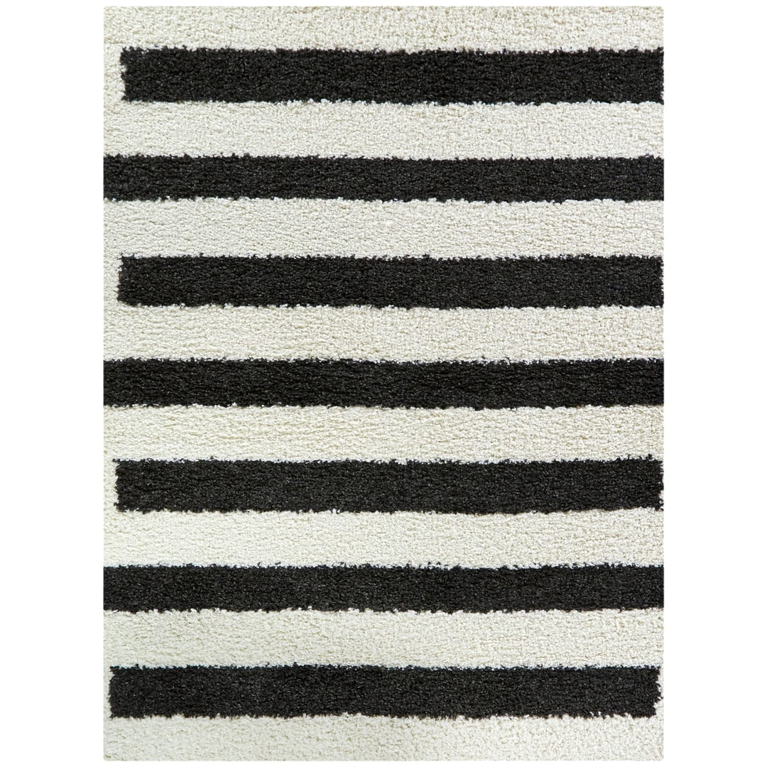 Balta Rugs Abbott Striped Area Rug 5'3" x 7' - Charcoal