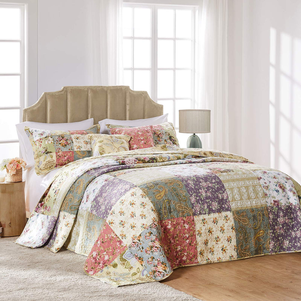 Greenland Home Blooming Prairie Bedspread Set Twin/Twin XL Multicolor