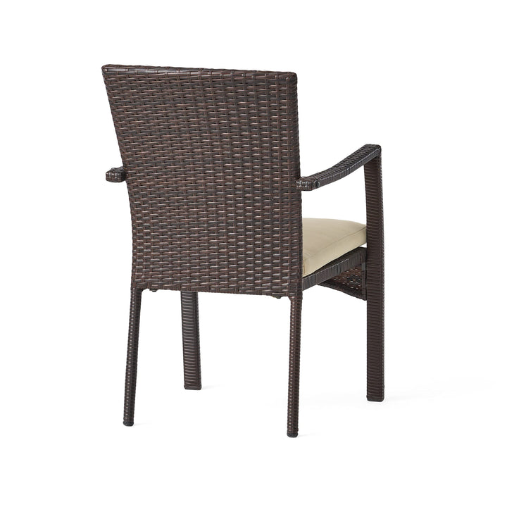 Christopher Knight Home Corsica Outdoor Wicker Dining Chairs 2-Pcs Set