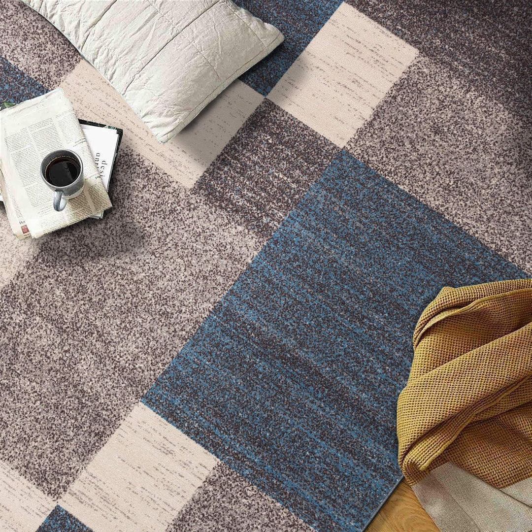 Modern Boxes Design Non-Slip (Non-Skid) Runner Rug