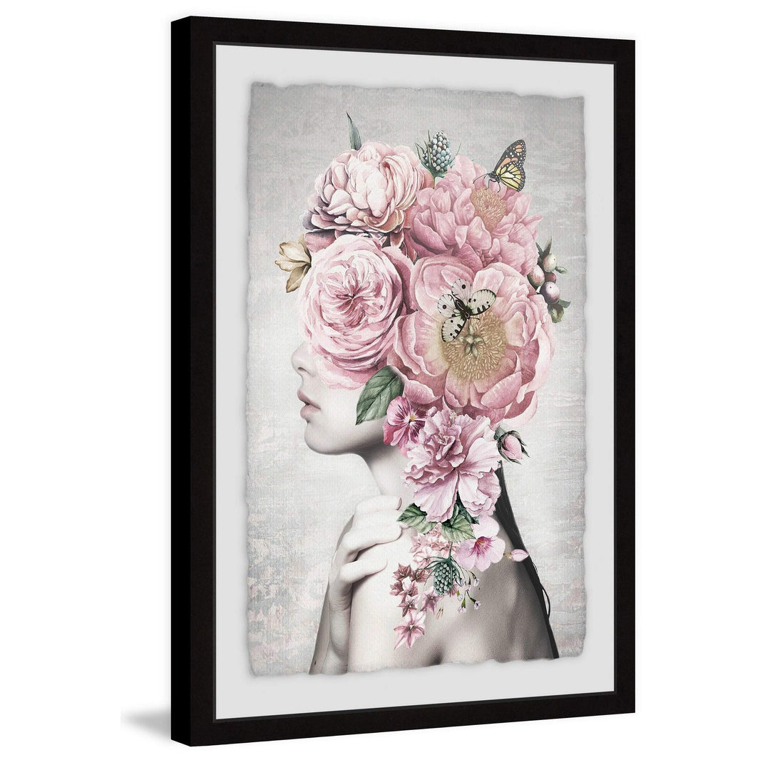 Marmont Hill - Handmade Floral Hair Framed Print 8 x 12