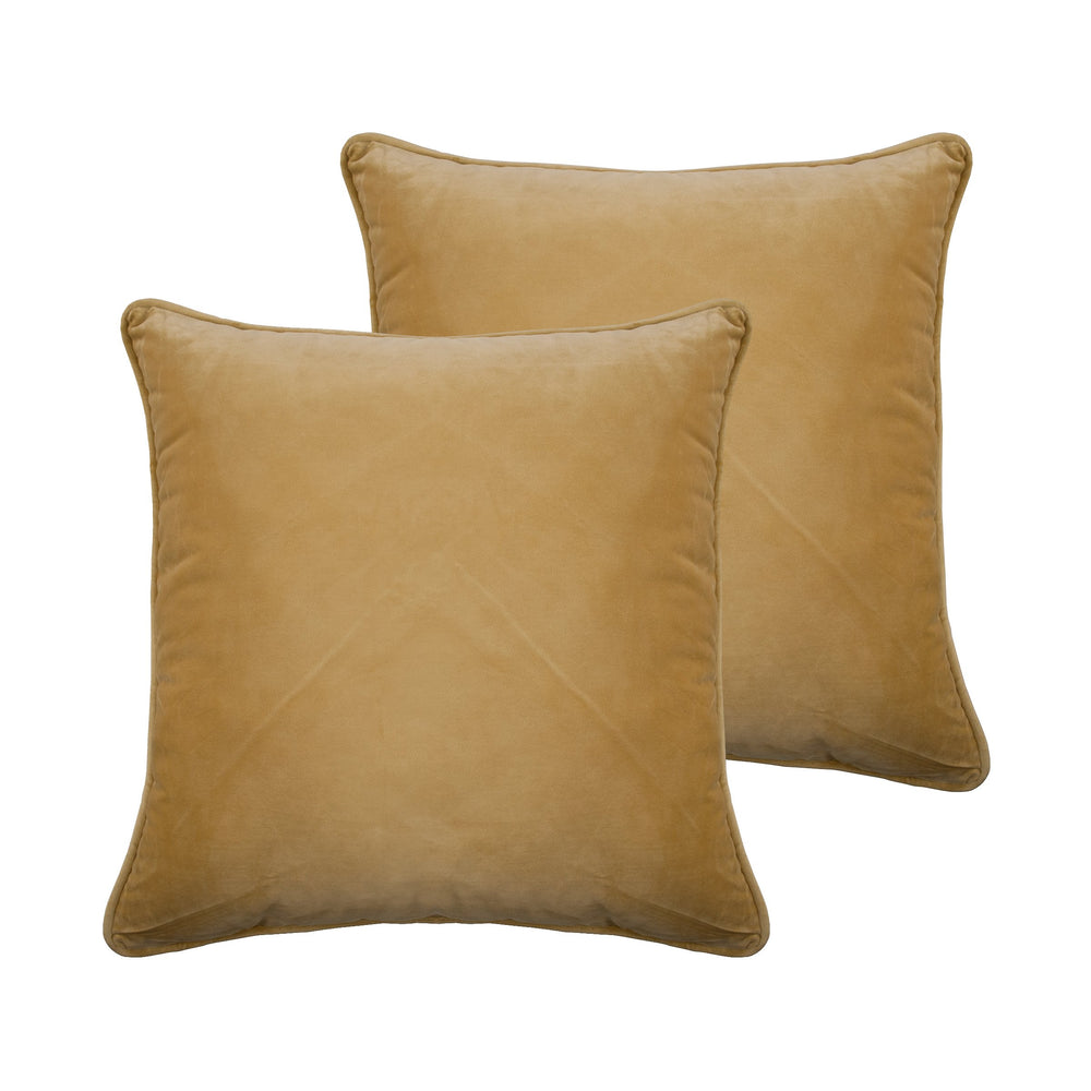 Sherry Kline Richmond Velvet Pillow (Set of 2) 20" x 20" Gold