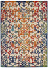 Nourison Aloha Indoor/Outdoor Multicolor 9'6" x 13' Area Rug Transitional French 9'6" x 13' - Multi