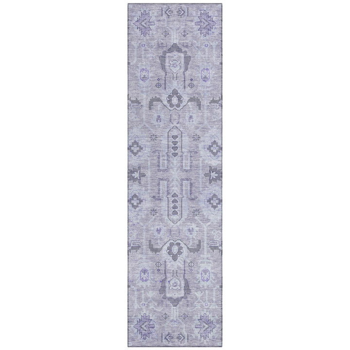 Addison Rugs Chantille ACN697 Lavender 2'3" x 7'6" Indoor Outdoor Hallway Runner Lavender - 2'3" x 7'6"