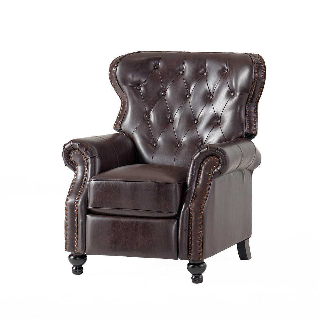 Christopher Knight Home Walder Reconstituted Bycast Leather Recliner Brown