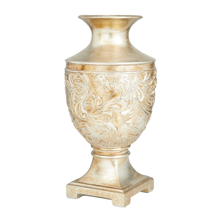 Gold Polystone Traditional Vase Polyresin