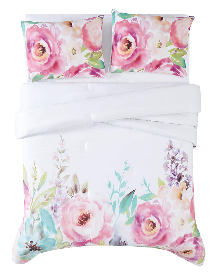 Christian Siriano Spring Botanical Floral Comforter Sets King