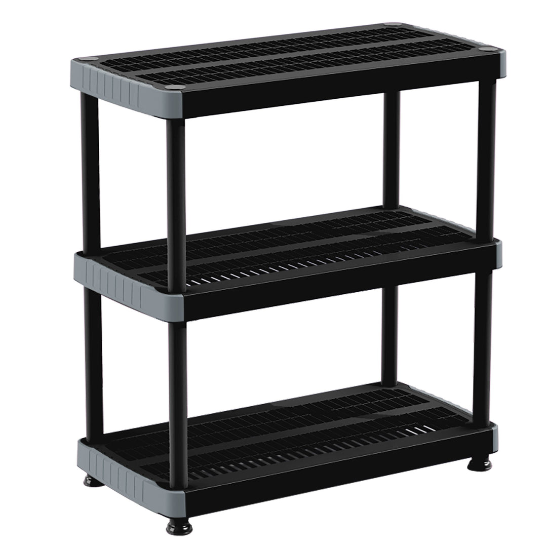 Rimax 3 Shelf Heavy Duty Storage Rack Black